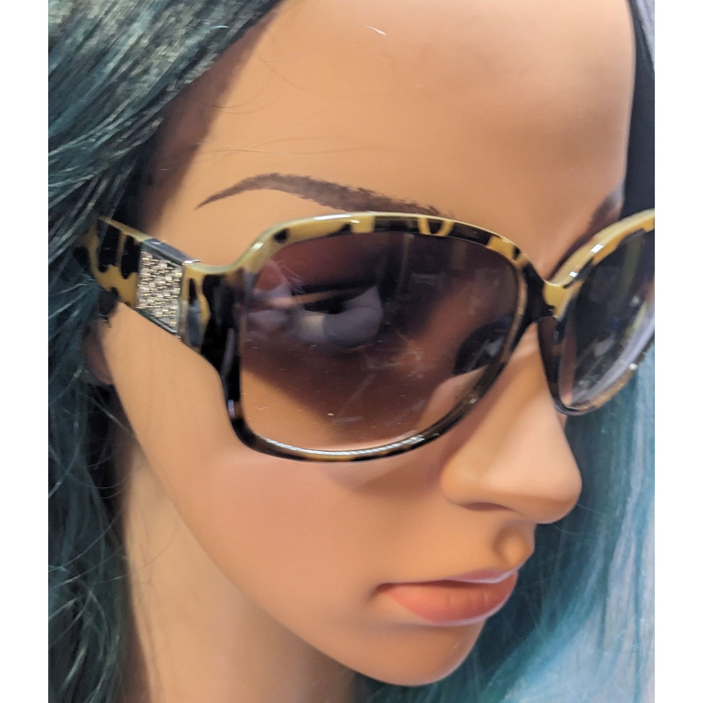 Liz Cialborne Rhinestone Tortoise Sunglasses