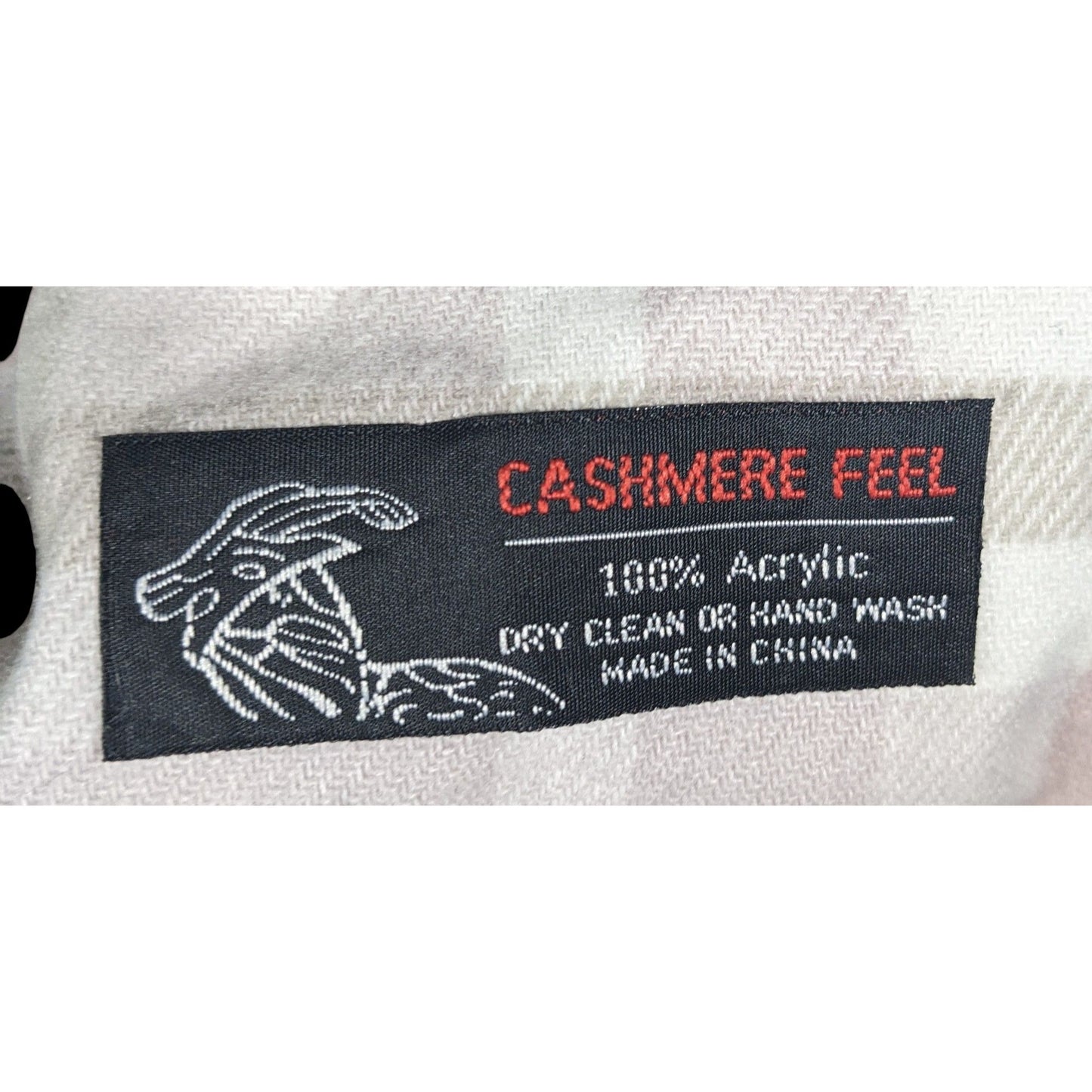 Cashmere Feel Pink And Grey Soft Fringe Scarf