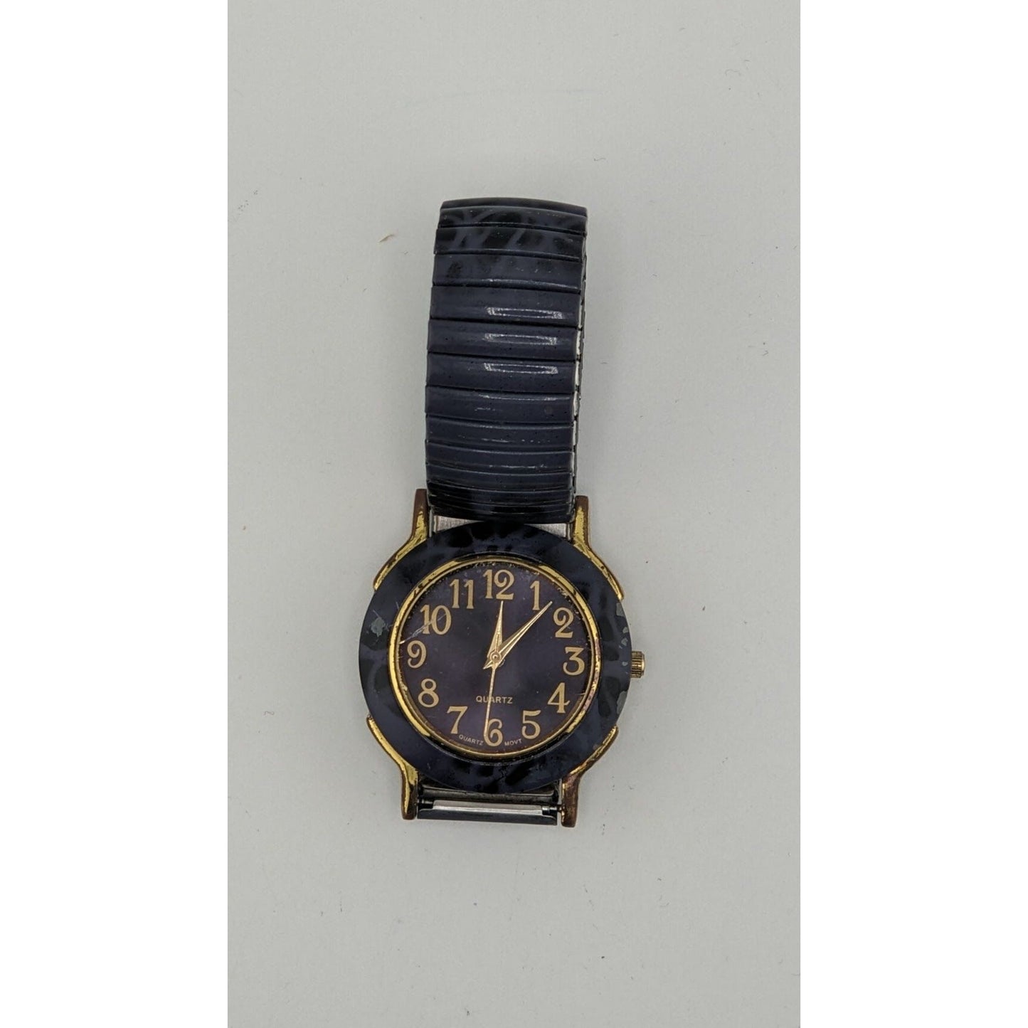Purple 90s Style Quartz Watch Missing Case Back