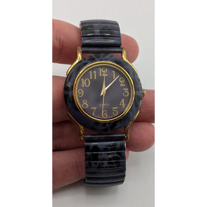 Purple 90s Style Quartz Watch Missing Case Back