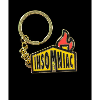 Insomniac House Party Yellow And Gold Tone Keychain