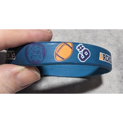 Retro Comic Archie Andrews Bioworld Blue Rubber Wristband Bracelet