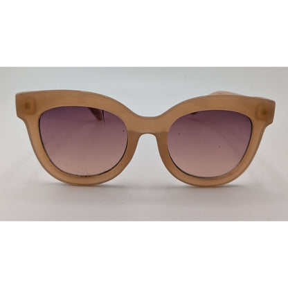 American Eagle Womens Retro Sunglasses Beige Frame Gradient Lenses