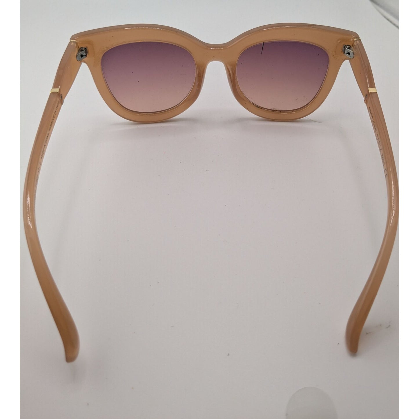 American Eagle Womens Retro Sunglasses Beige Frame Gradient Lenses