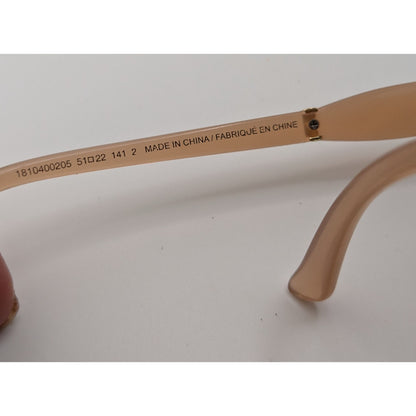 American Eagle Womens Retro Sunglasses Beige Frame Gradient Lenses