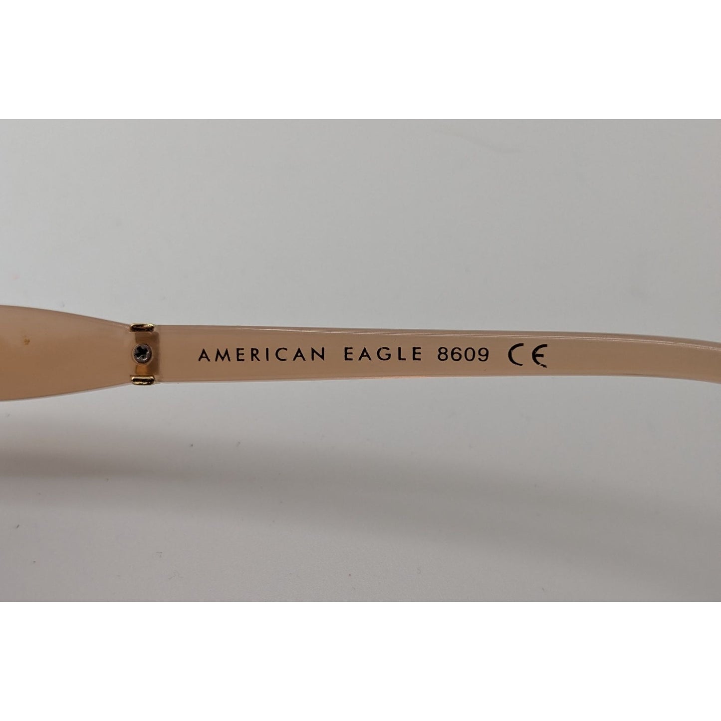 American Eagle Womens Retro Sunglasses Beige Frame Gradient Lenses
