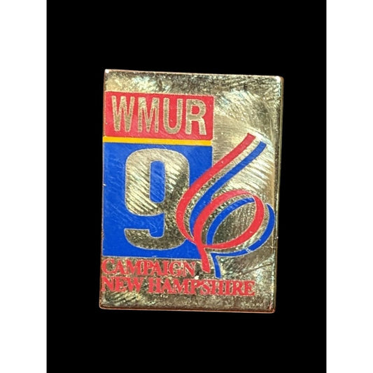 Vintage WMUR 96 Campaign New Hampshire Political Lapel Pin