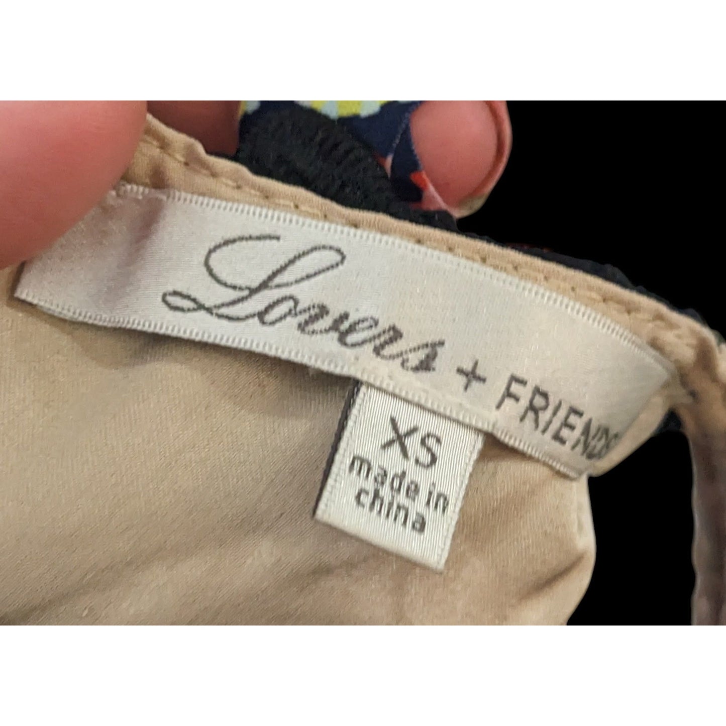 Lovers + Friends Caspian Black Lace Mini Shift Dress Size XS