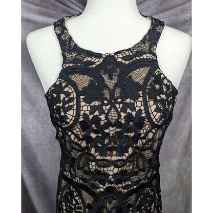 Lovers + Friends Caspian Black Lace Mini Shift Dress Size XS