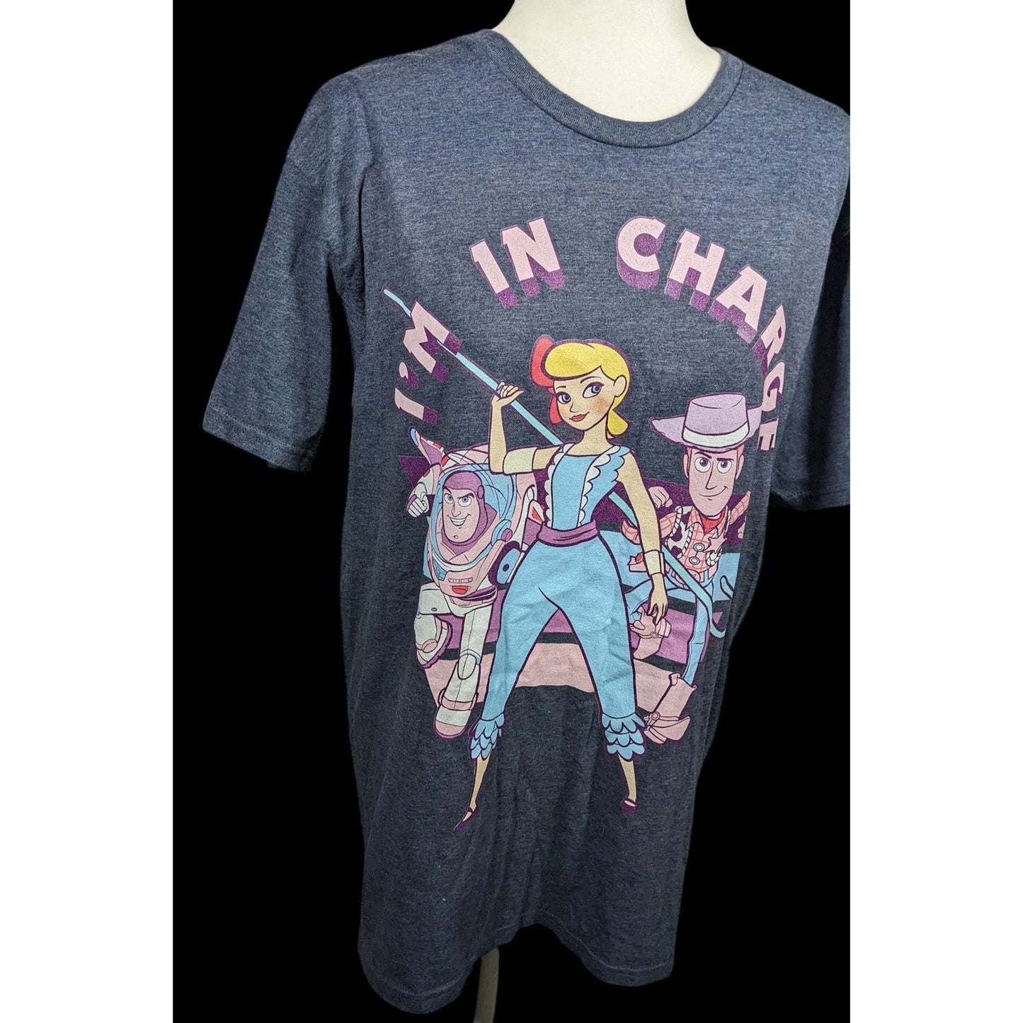Toy Story I'm In Charge Grey Tee Size Large