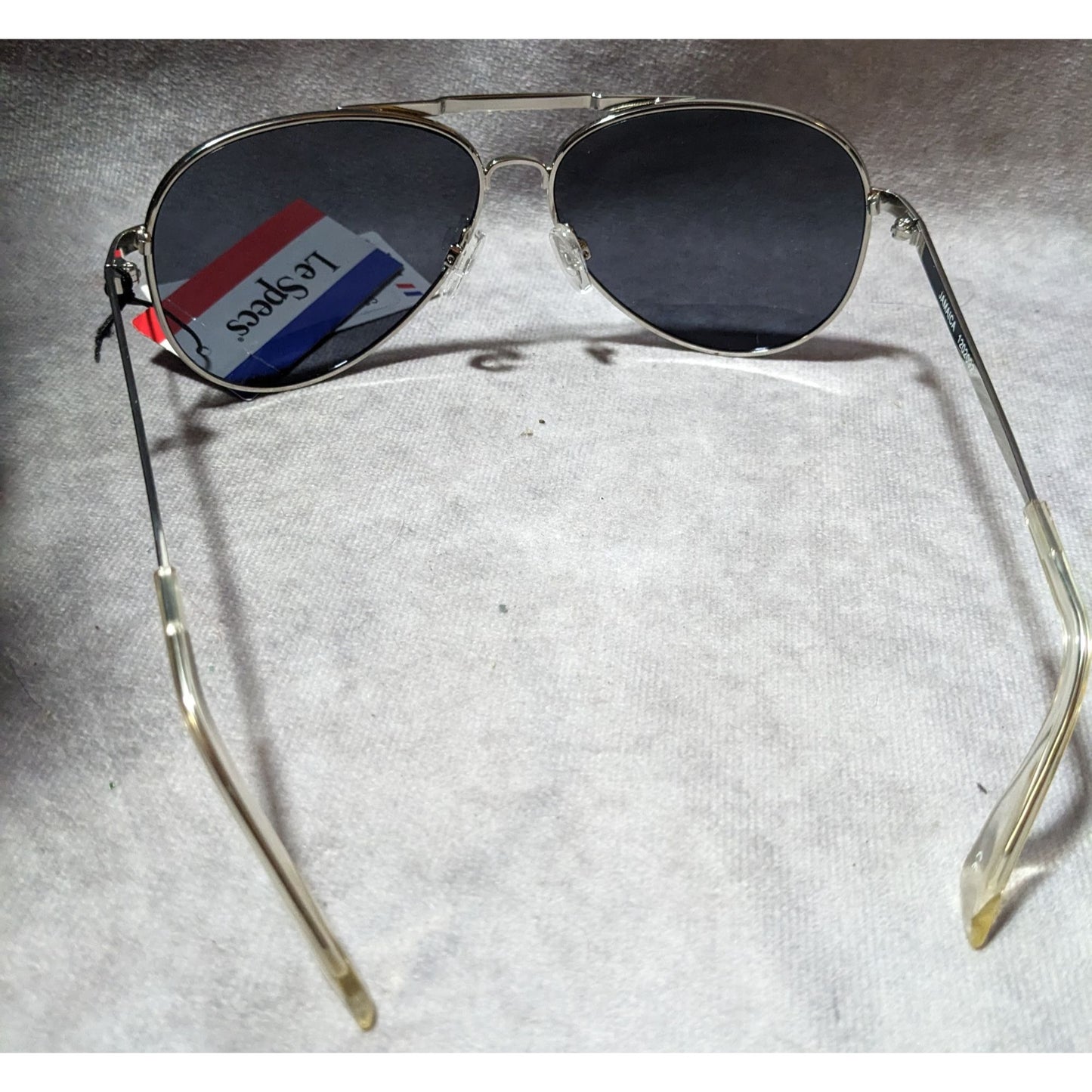 Le Specs Jamaica Silver Aviator Sunglasses