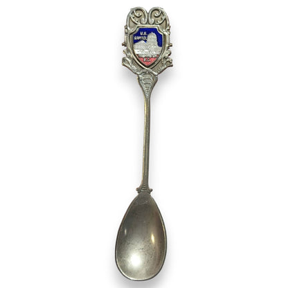 Vintage Travel Metal Silver Tone Washington DC US Capitol Souvenir Spoon 4 1/4