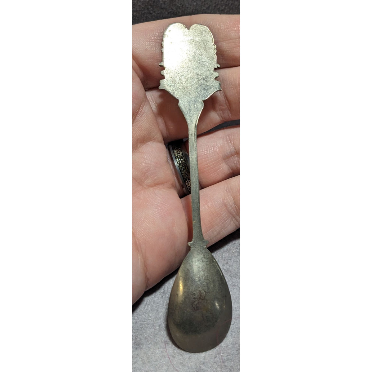 Vintage Travel Metal Silver Tone Washington DC US Capitol Souvenir Spoon 4 1/4