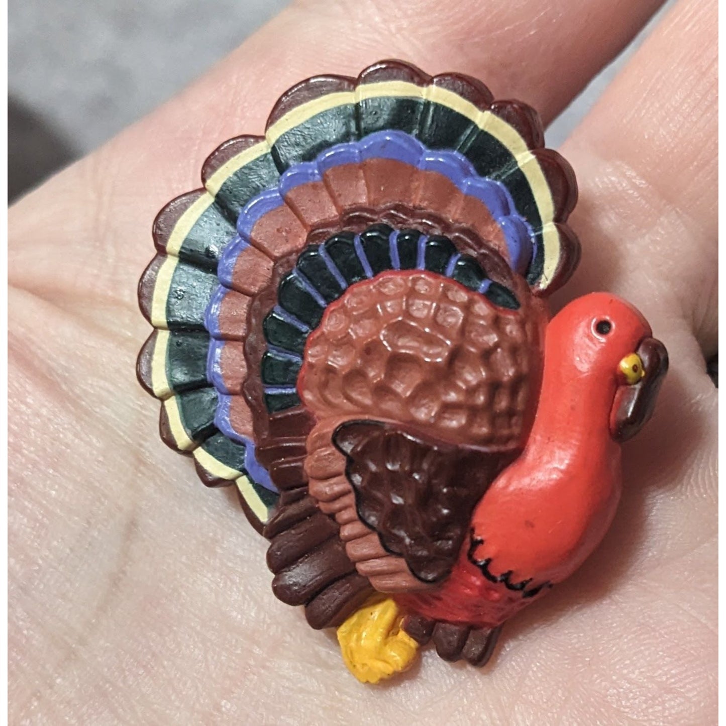 Vintage Thanksgiving Turkey Brooch by Hallmark