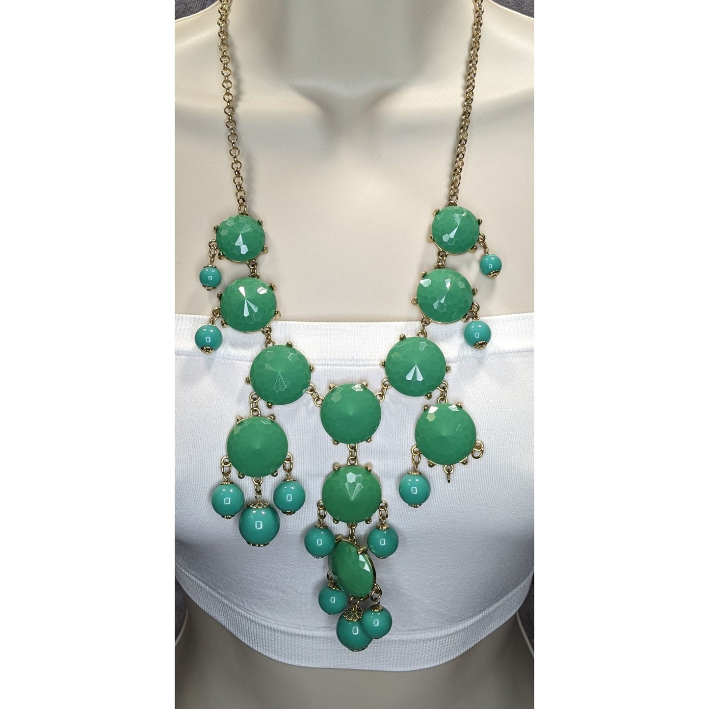 Y2K Bubble Bib Statement Necklace