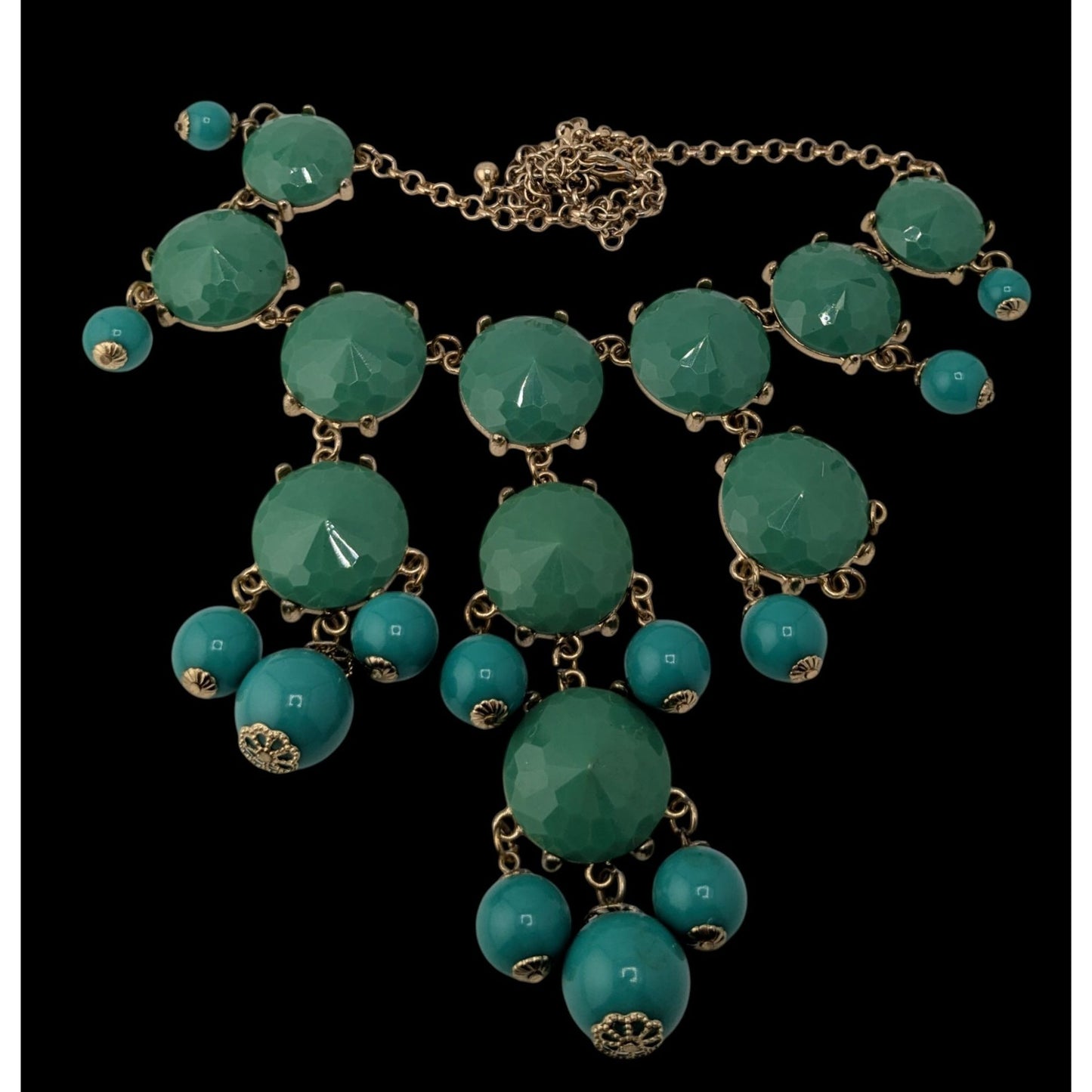 Y2K Bubble Bib Statement Necklace