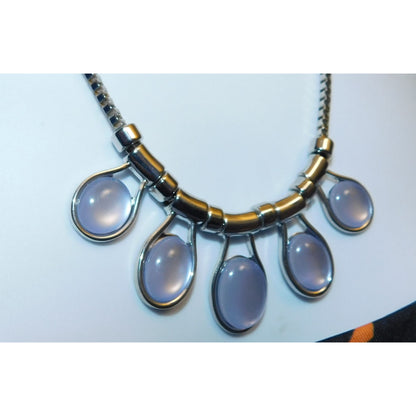 Fairycore Moonglow Light Purple Graduated Necklace