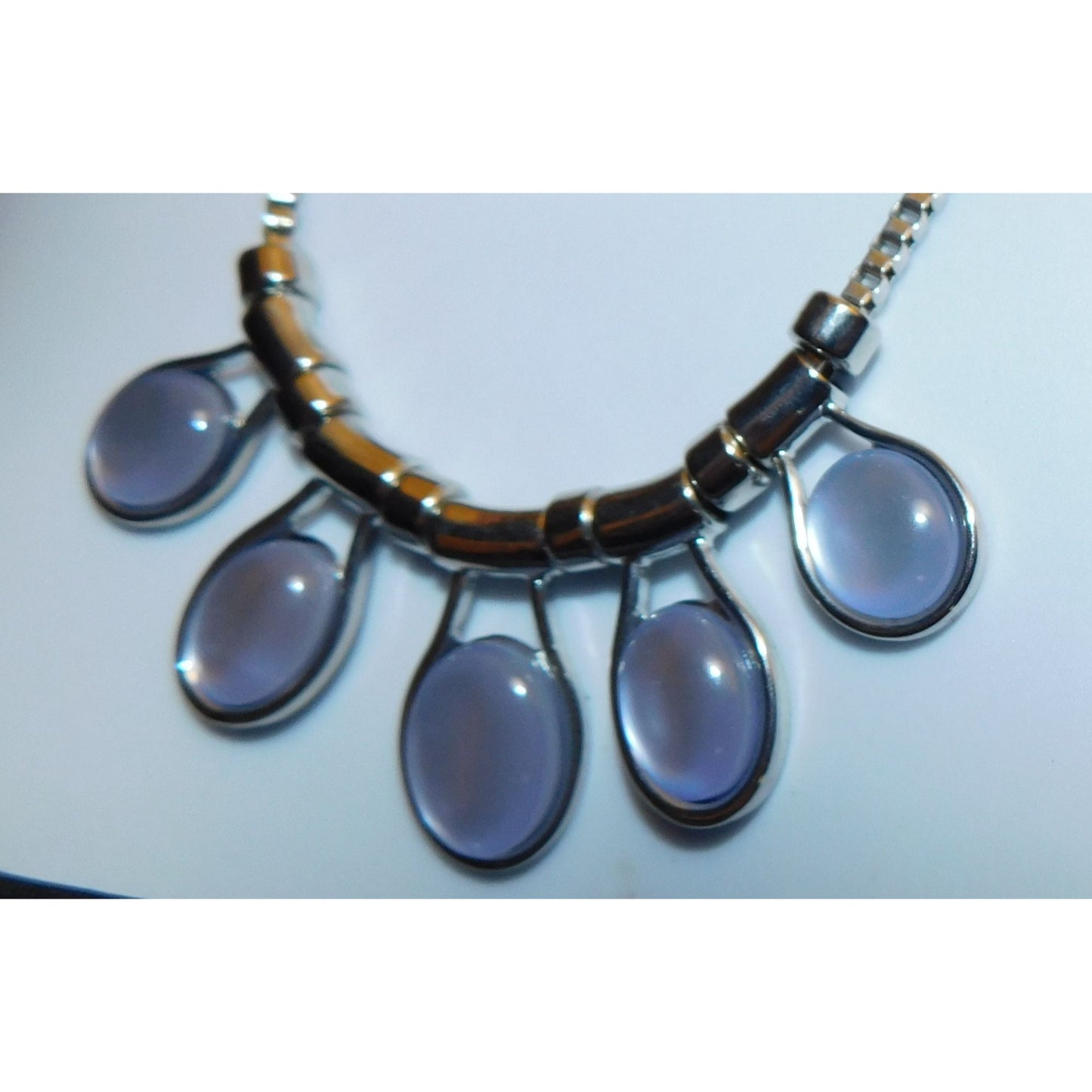 Fairycore Moonglow Light Purple Graduated Necklace