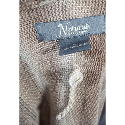 Natural Reflections Space-Dye Retro Bohemian Open Front Cardigan