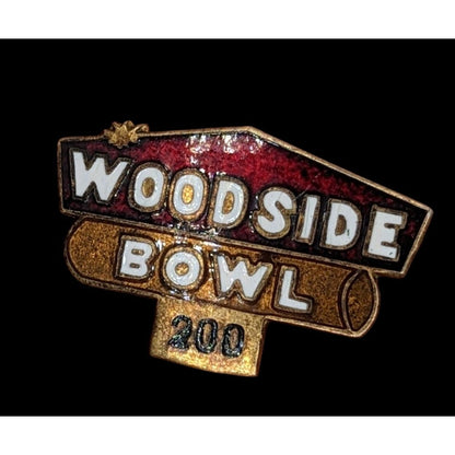 Woodside Bowl 200 Vintage Collectible Enamel Pin -