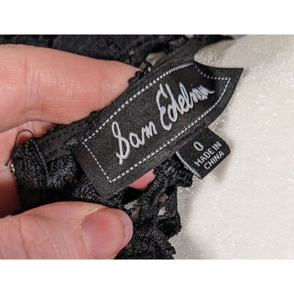 Sam Edelson Gothic Black Lace Midi Dress Size 0