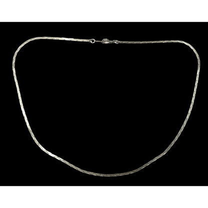 Classic 14k Gold Plated Silver Tone Serpent Chain Necklace