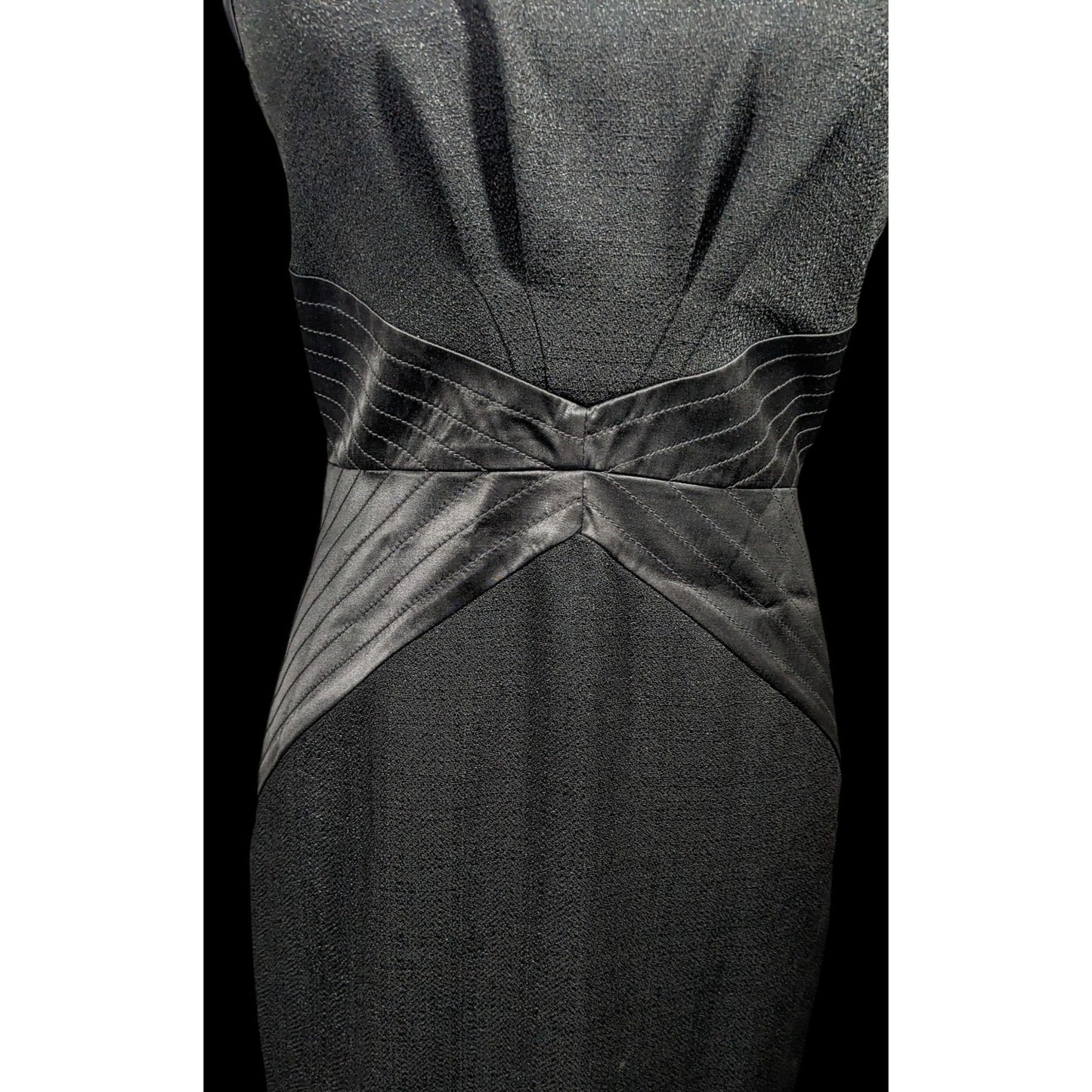 Rachel Zoe Preppy Goth Sleeveless Little Black Dress Size 6
