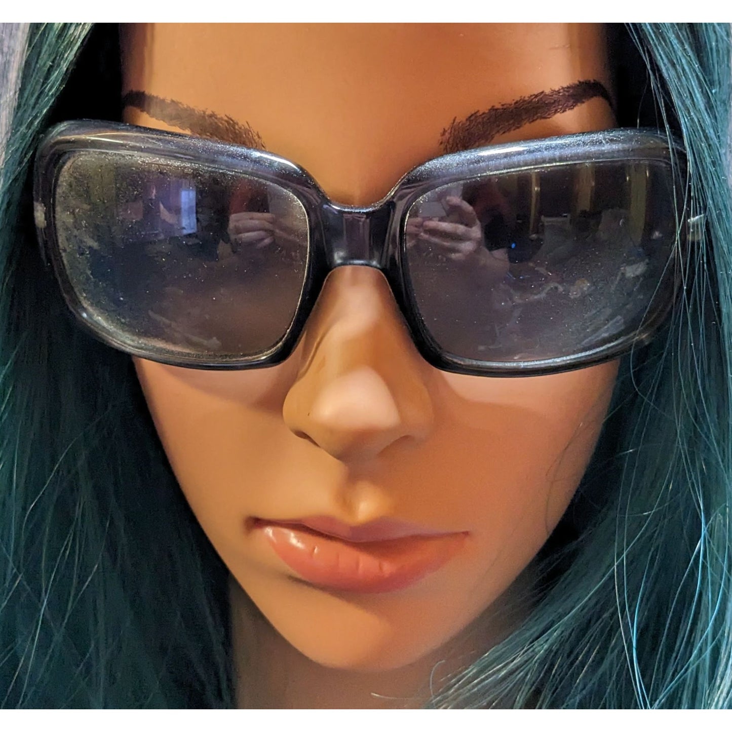 D6 Retro Dark Grey Metallic Unisex Sunglasses