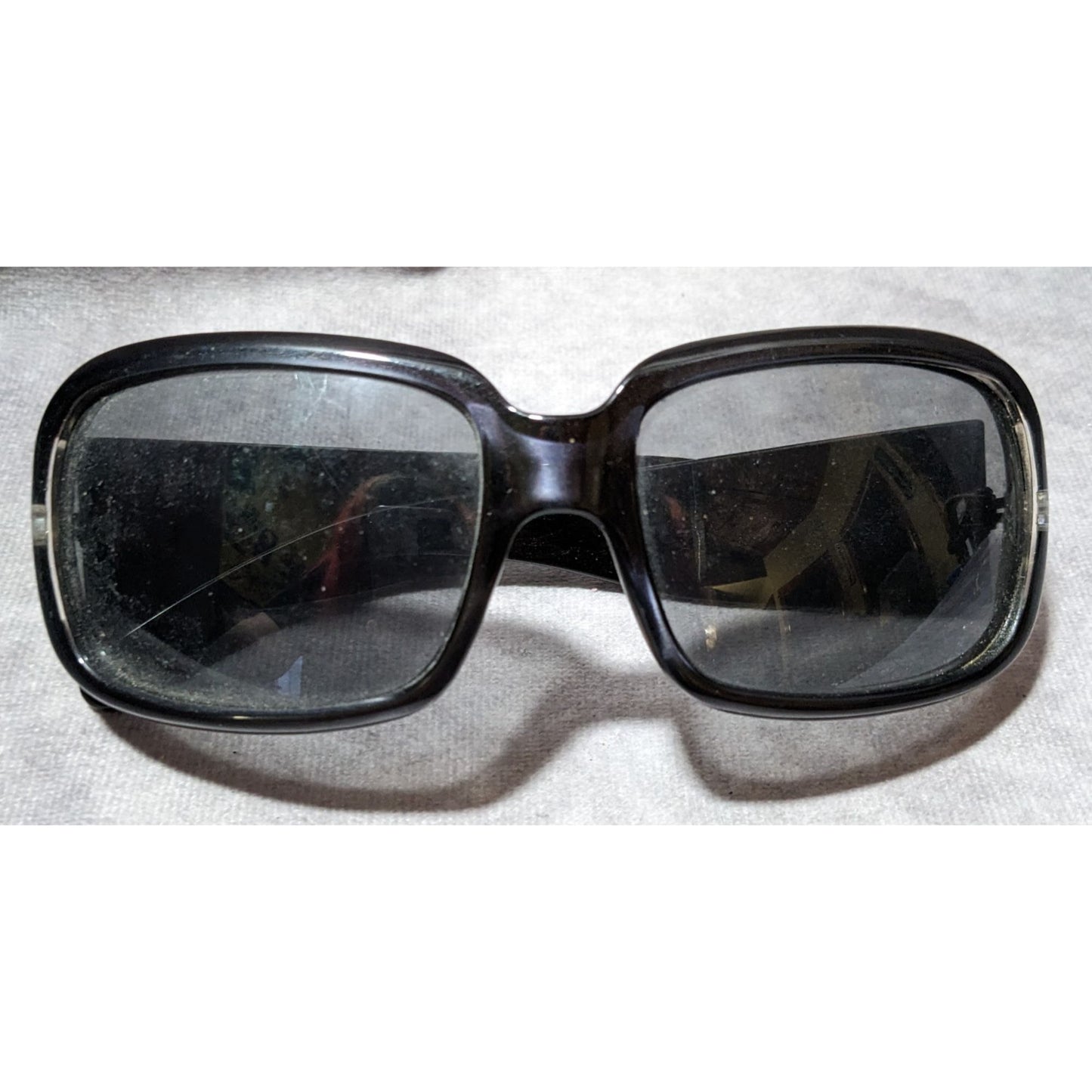 D6 Retro Dark Grey Metallic Unisex Sunglasses