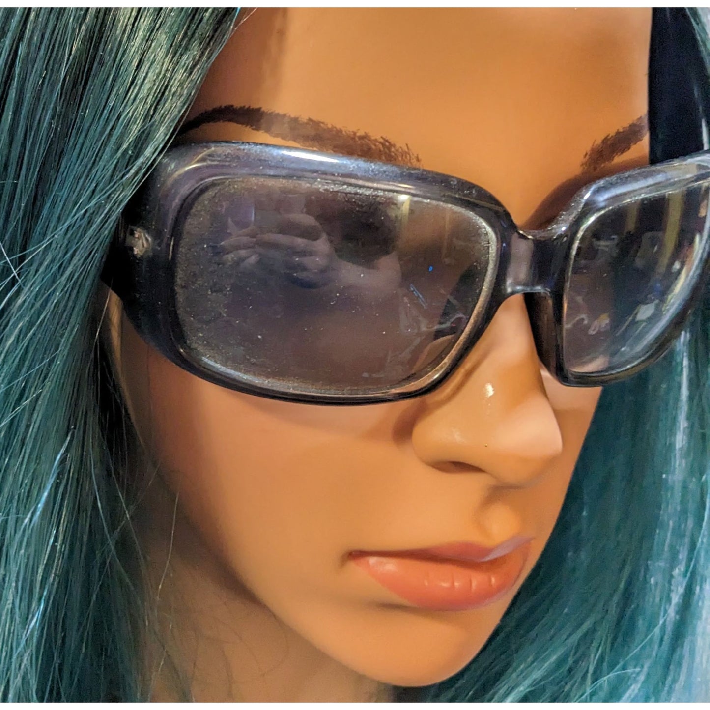 D6 Retro Dark Grey Metallic Unisex Sunglasses