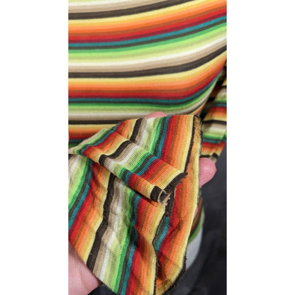 Mais X Frida Retro Striped Open Back Top Size Large