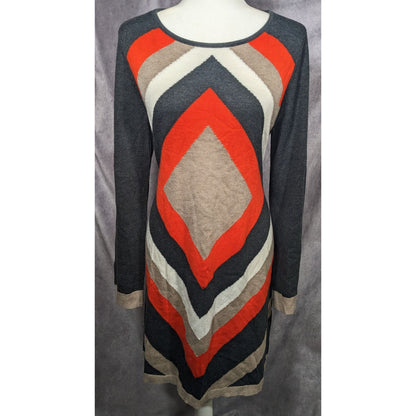 Vintage Jessica Howard Geometric Sweater Dress