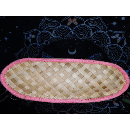 Vintage Beachy Roxy Woven Straw Tote With Floral Accent