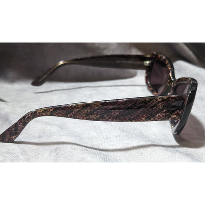 Nicole Miller Vintage Rainforest Grey Python Sunglasses