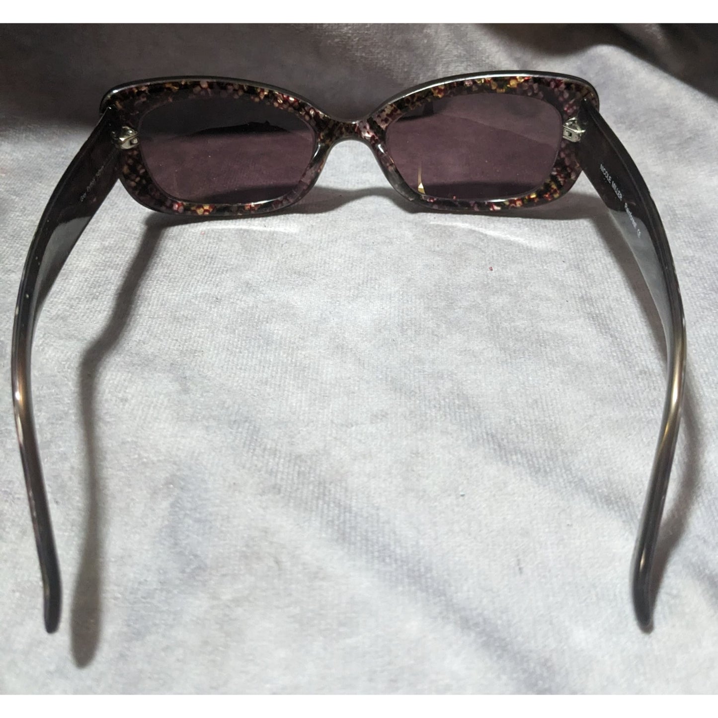 Nicole Miller Vintage Rainforest Grey Python Sunglasses