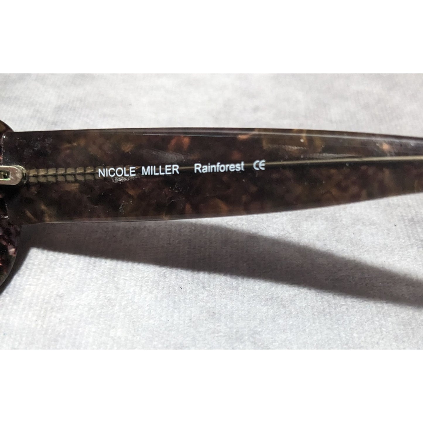 Nicole Miller Vintage Rainforest Grey Python Sunglasses