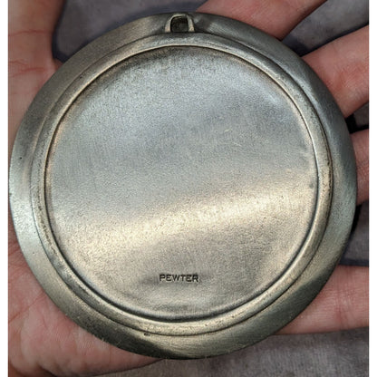 Vintage Washington DC Pewter Mini Souvenir Plate Landmarks Collectible 3.25 Inch