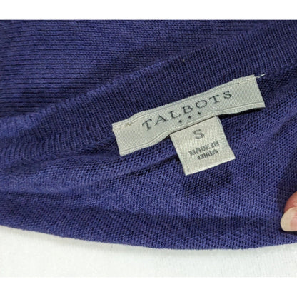 Preppy Casual Blue And Purple Ombre Cardigan by Talbots