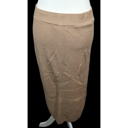 Banana Republic Tan Wrap Sweater Midi Skirt