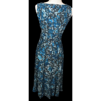 PerSeption Concept Blue Floral Sleeveless Dress