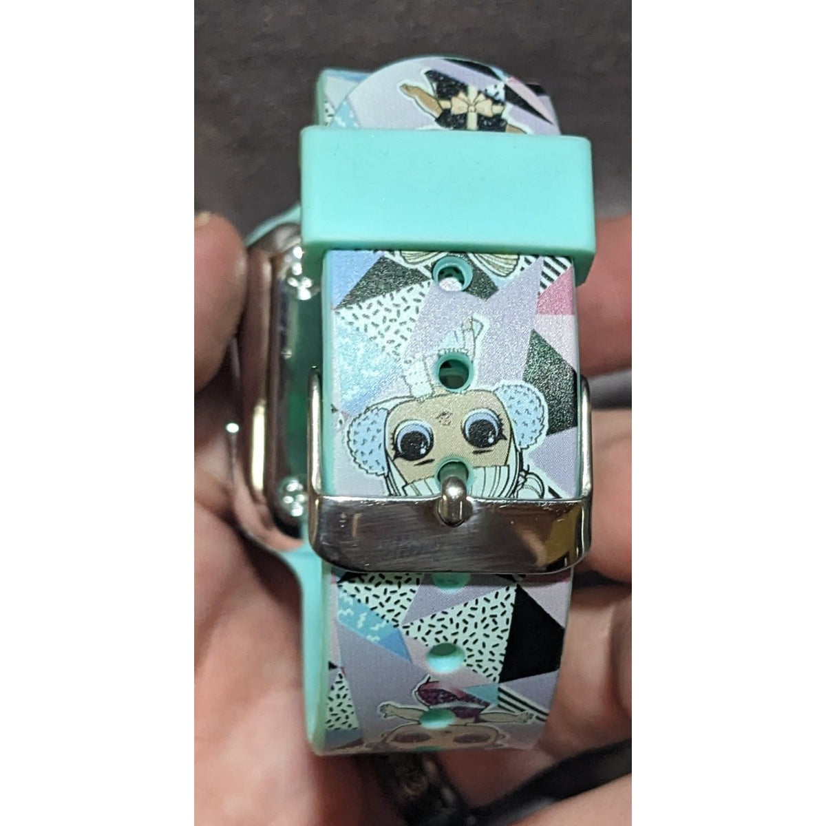 Y2K Kidcore LOL Surprise Watch Pastel Character Print Square Face