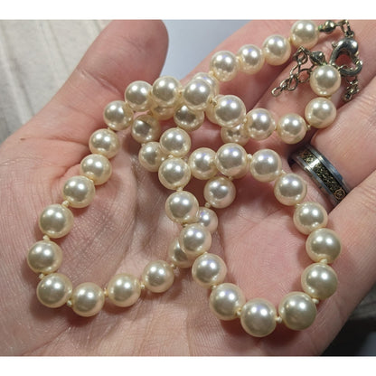 Elegant Classic Faux Pearl Beaded Neckalce