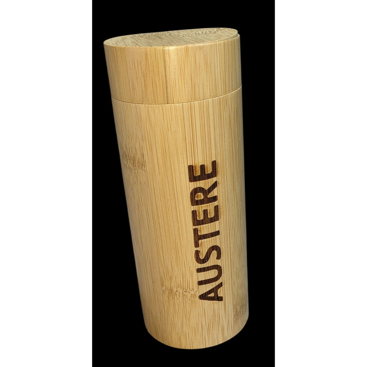 Eco Minimalist Bamboo Glasses Case Austere Cylindrical Eyeglass Sunglasses Holder