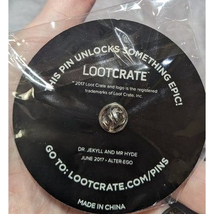 Geekcore Mad Scientist Horror Loot Crate June 2017 Alter Ego Lapel Pin