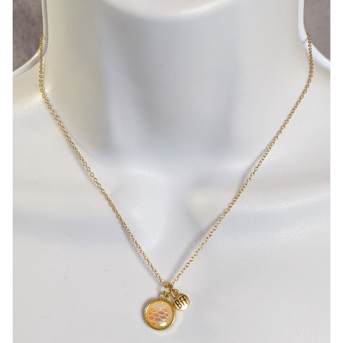 Whimsical Dragon Scale BFF Necklace