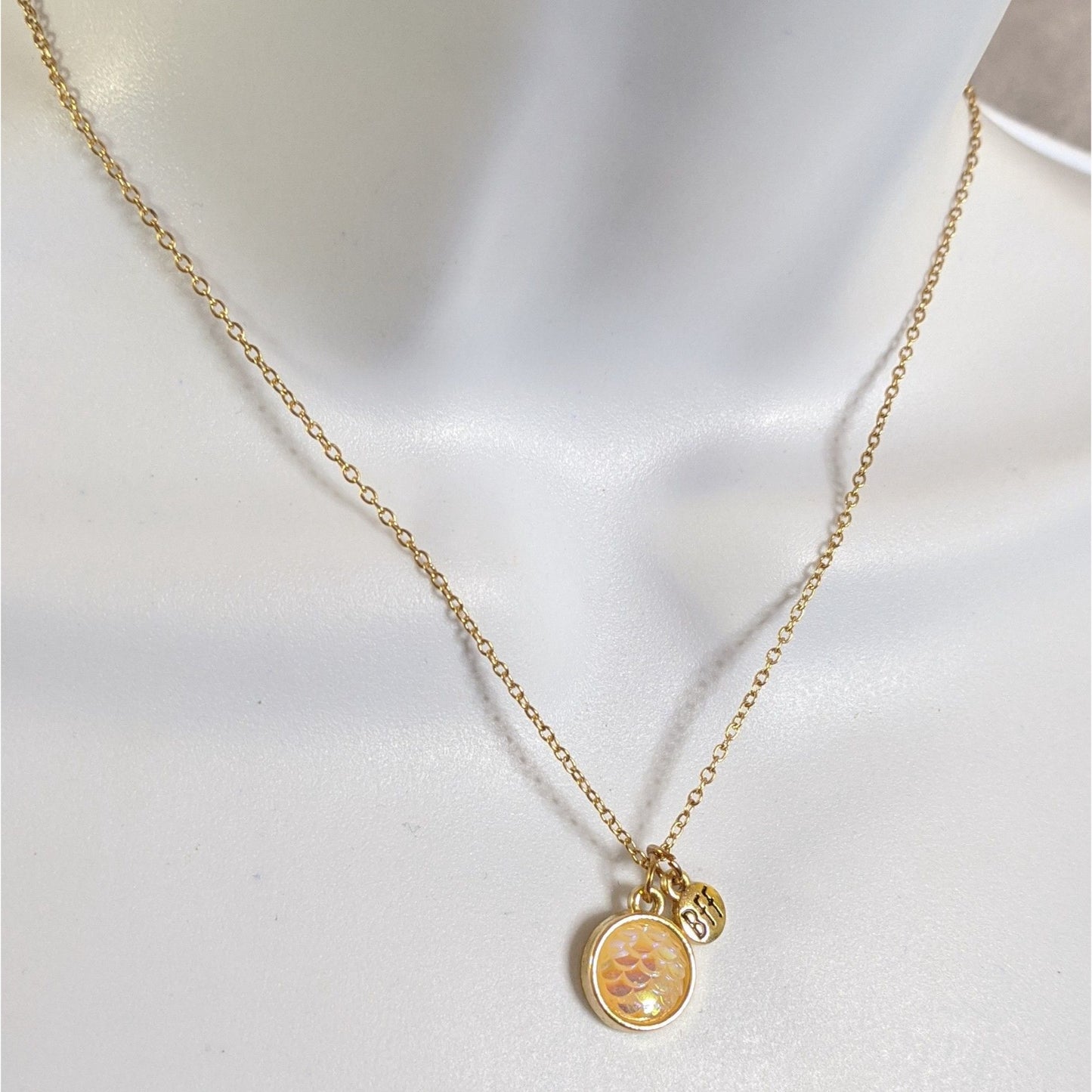 Whimsical Dragon Scale BFF Necklace