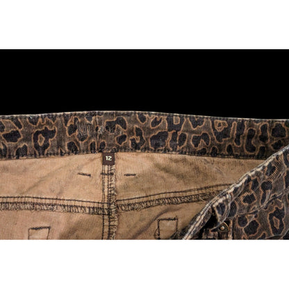 Brown Leopard Print Corduroy Pants by Kut From The Kloth