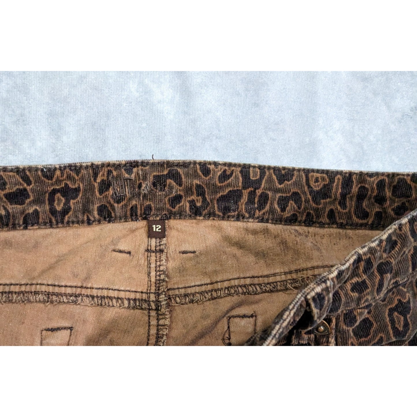 Brown Leopard Print Corduroy Pants by Kut From The Kloth