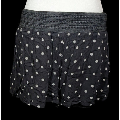 French Laundry Skort Black With White Polka Dots