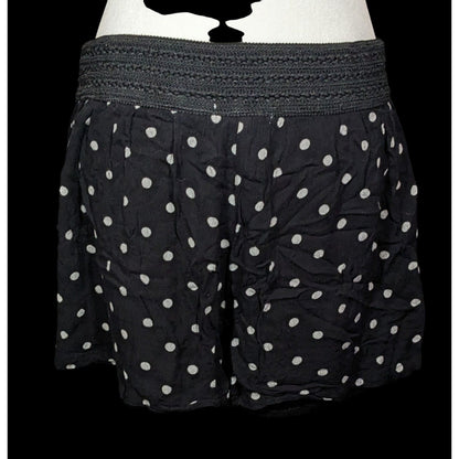 French Laundry Skort Black With White Polka Dots
